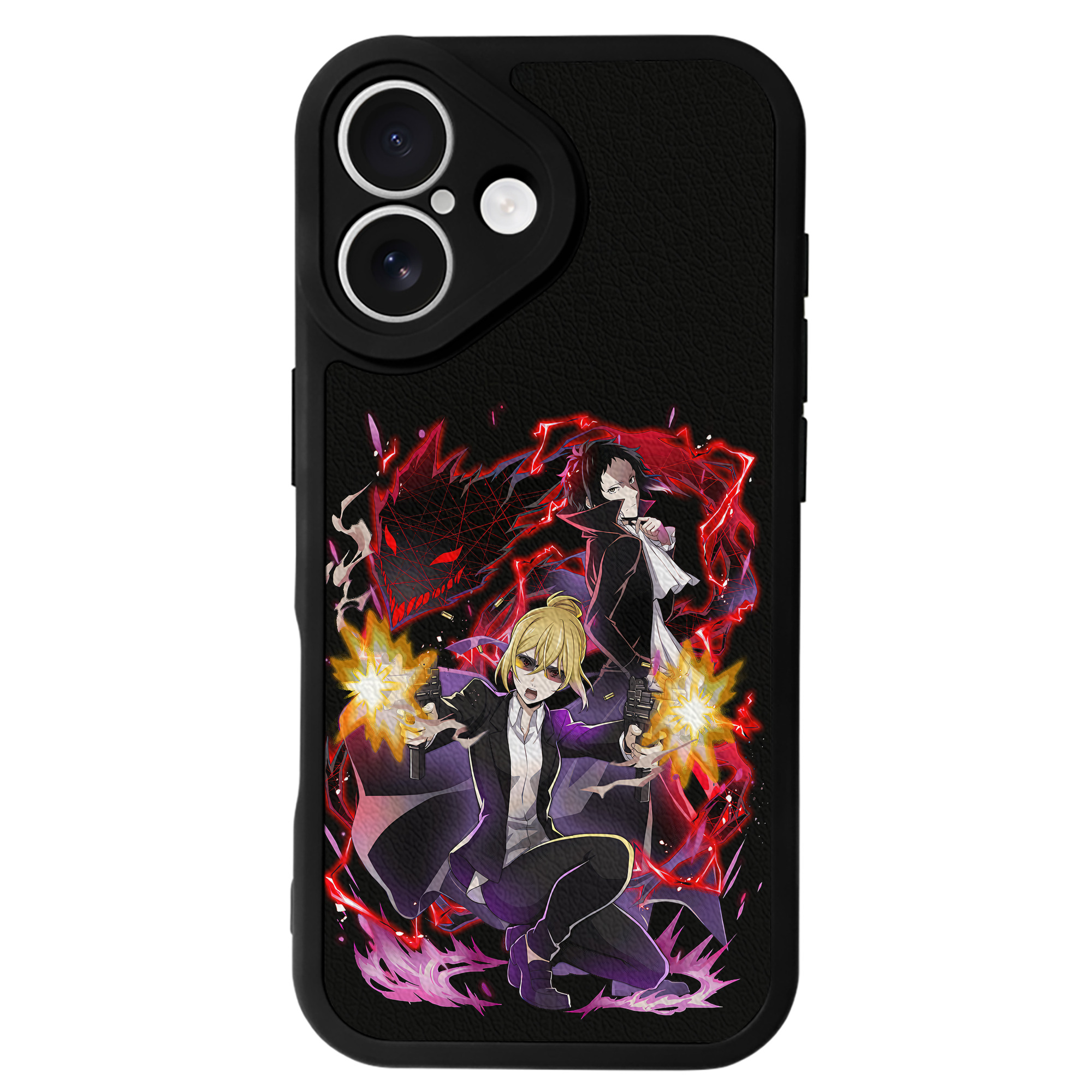（画像用） 文豪ストレイドッグス Bungo Stray Dogs 【iPhone 16シリーズ対応】シリコンスマホケース（レザー調） 材質：シリコン